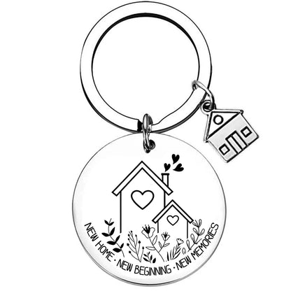 2025 Stainless Steel New Home Keychain Couples First Home Sweet Home Gift Couple New House Keychain Housewarming Gift