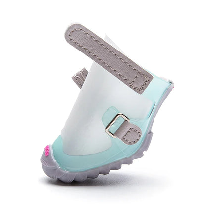Four Seasons Pet Rain Boots Waterproof Dog Shoes Zapato Perro Yorkshire Terrier Pug Schnauzer Puppy Shoes Dogs Acessorios