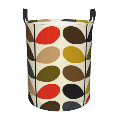 Custom Orla Kiely Multi Stem Flowers Laundry Basket Collapsible Scandinavian Style Toy Clothes Hamper Storage Bin for Kids