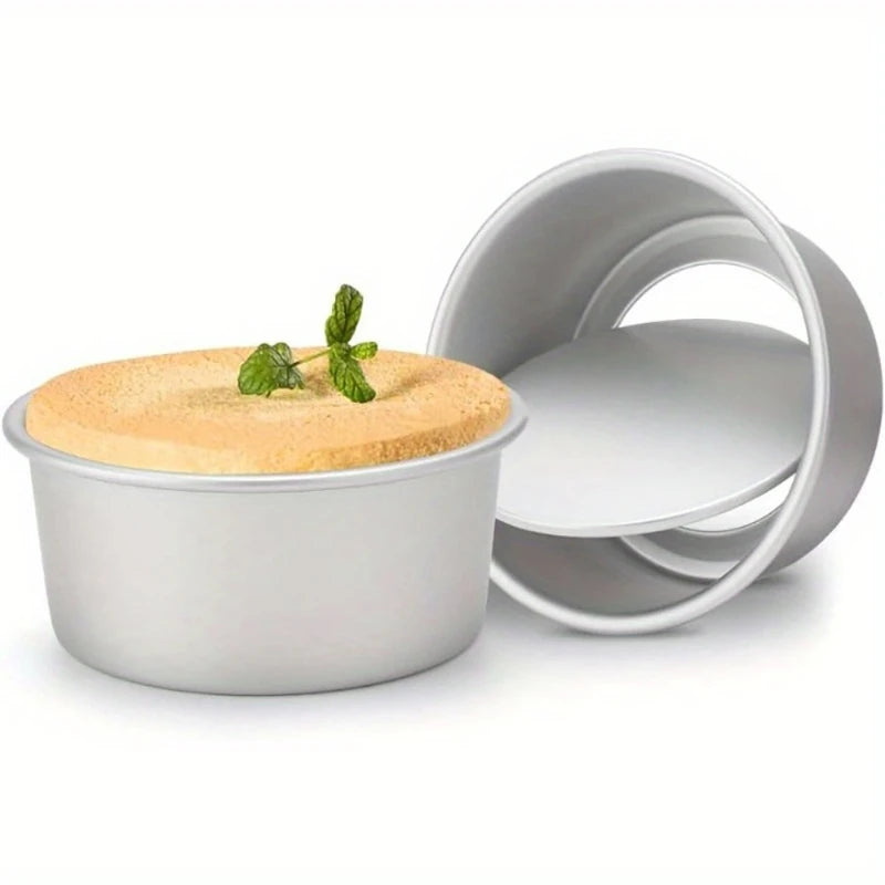 4-12 inch Aluminum Round Cake Bakeware solid bottom Chiffon  die for aluminum alloy Home baking cake mold pan cake tin