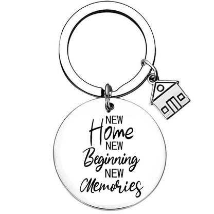 2025 Stainless Steel New Home Keychain Couples First Home Sweet Home Gift Couple New House Keychain Housewarming Gift