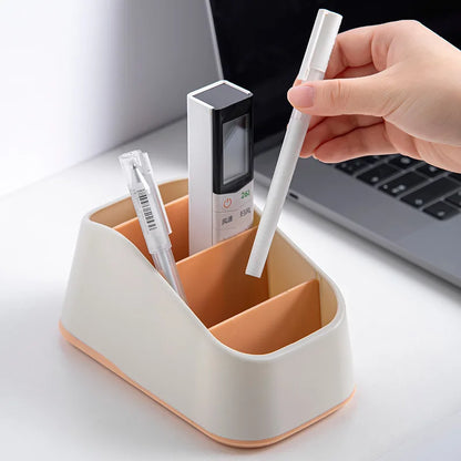 Desktop Organizer for Remote Controls, Phones&Office Supplies - Durable  Storage Box with Non-Slip Base - Ideal for Home, Hotel