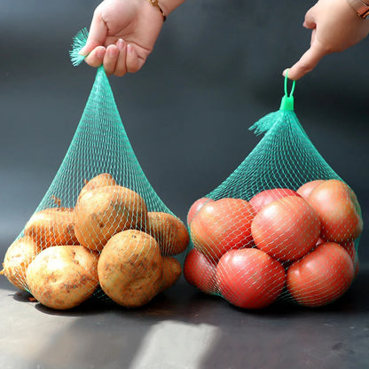 10pcs Multi-size Plastic Nylon Mesh Net Bags For Vegetable Fruit Egg Toys Food Storage Packaging Organizer Gardening Growth Mesh