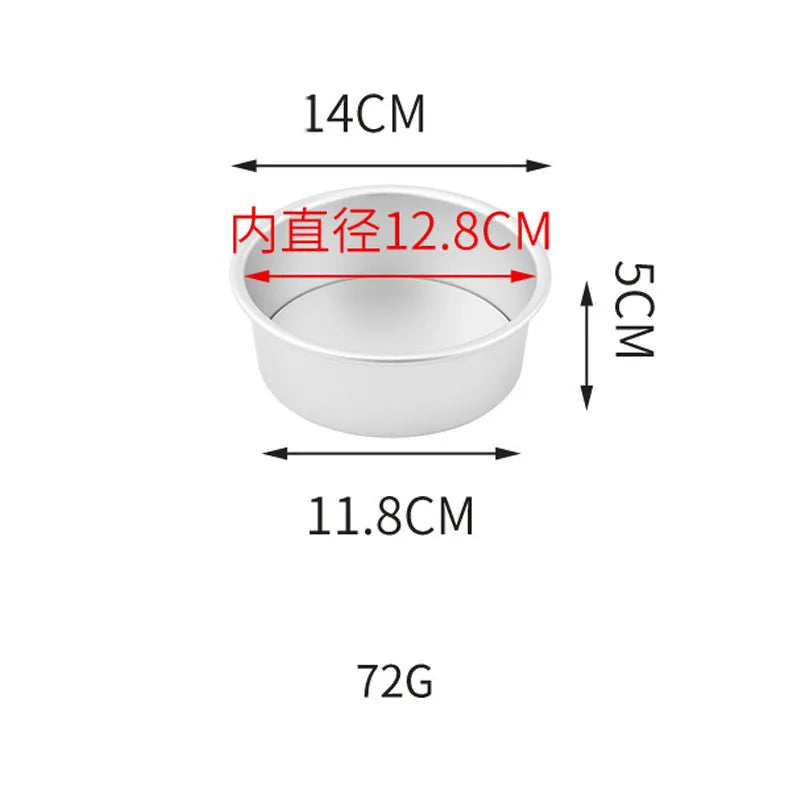 Non-Stick Round Removable Bottom Cake Pan Easy Release High Lift Cake Mold One,Model Chiffon Cake, Wedding, Small Party Baking