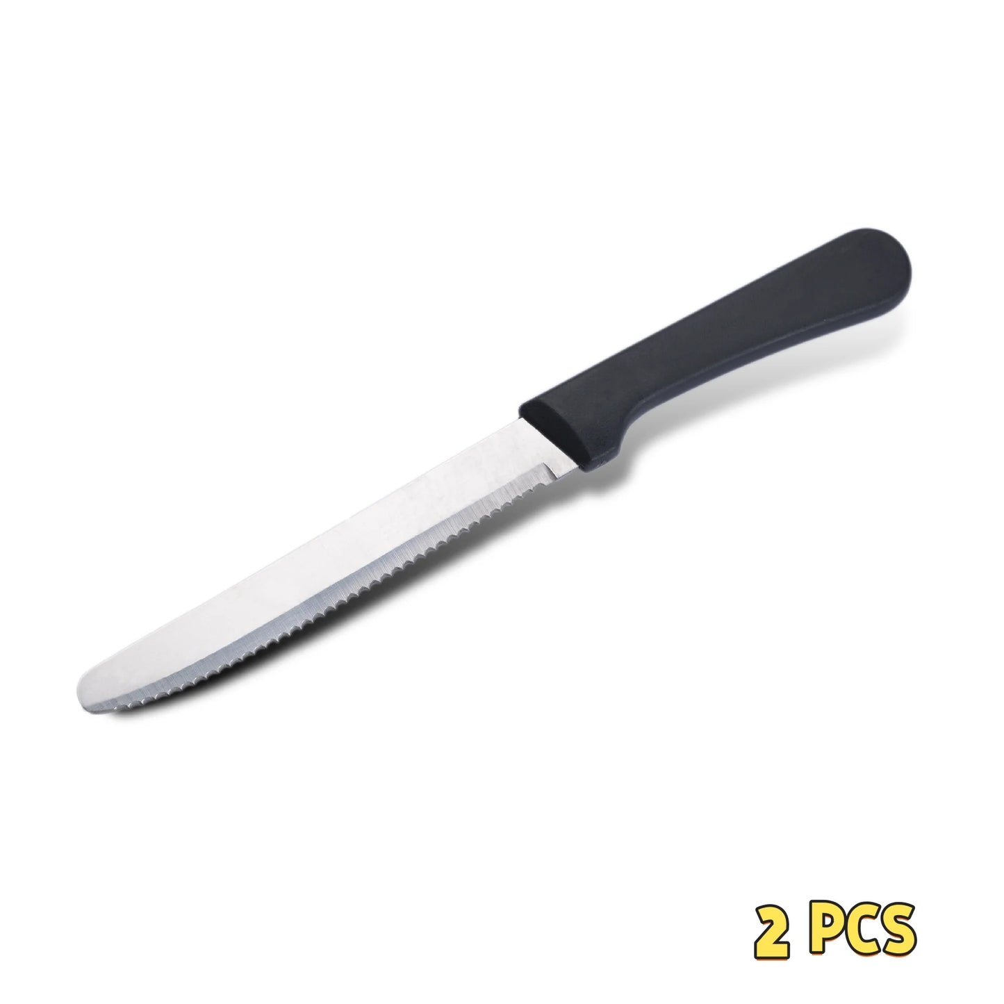 Steak Knives Set Cutlery Set 1~8 Pcs Full Tang Stainless Steel Sharp Serrated Dinner Knives Set Dishwasher Safe For Meat Bread