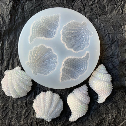 Seashell conch ocean chocolate mold silicone mold conch seashell mold clay mold baking fondant cake mold