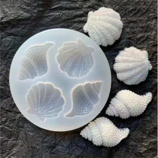 Seashell conch ocean chocolate mold silicone mold conch seashell mold clay mold baking fondant cake mold