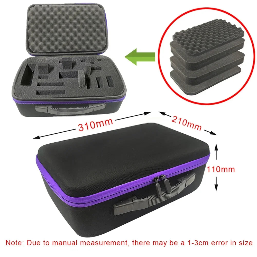 Watch Carry Case Shockproof Box Watch Storage Bags Organizer Protective Canvas EVA Hard Shell Zipper Tool Case