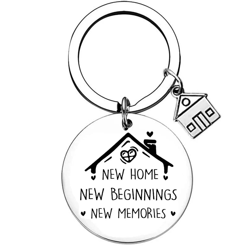 2025 Stainless Steel New Home Keychain Couples First Home Sweet Home Gift Couple New House Keychain Housewarming Gift