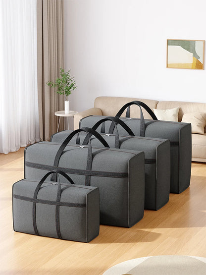1pc Oxford cloth wardrobe storage bag Heavy duty tote bag cotton quilt storage bag Clothing moving bag