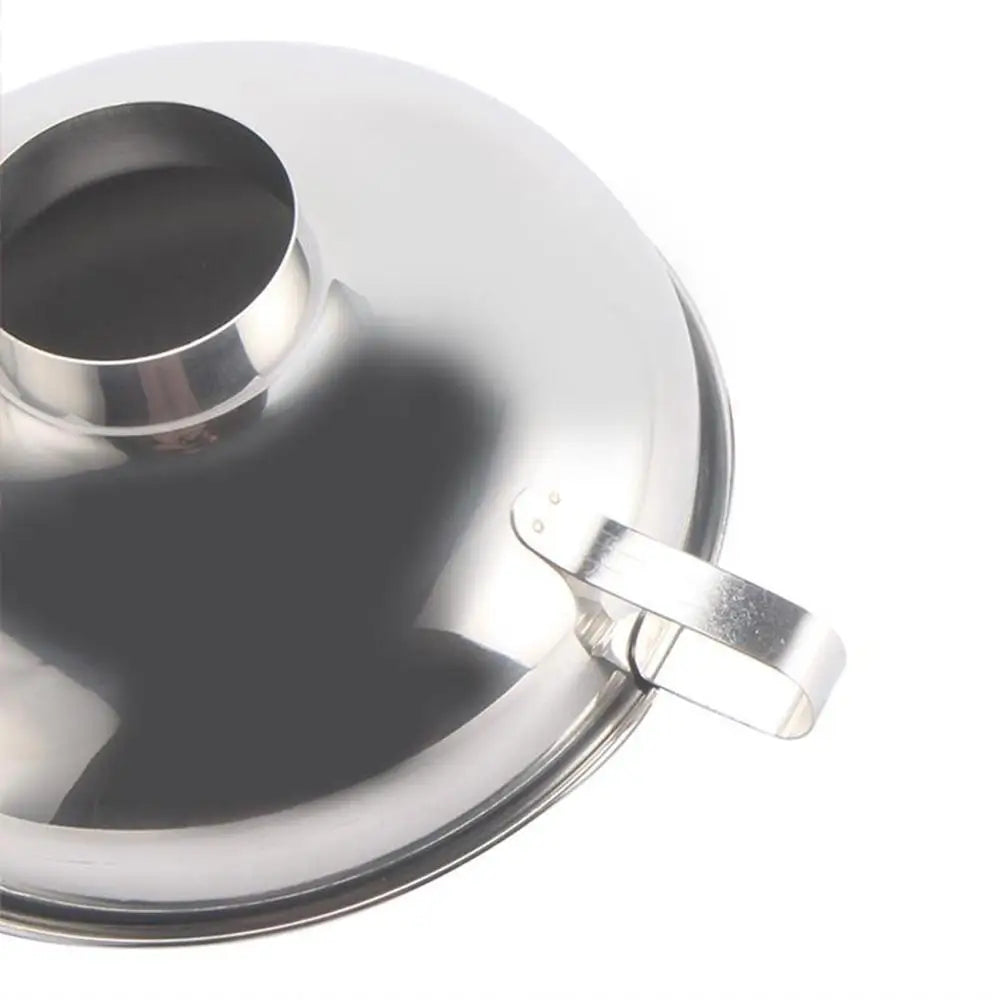 Stainless Steel Wide Mouth Funnel Canning Hopper Filter Food Pickles Jam Funnel Multi-function Wine Funnel Kitchen Gadgets