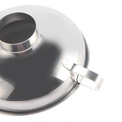 Stainless Steel Wide Mouth Funnel Canning Hopper Filter Food Pickles Jam Funnel Multi-function Wine Funnel Kitchen Gadgets