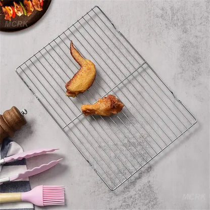 Stainless Steel Mat Net Grid Shape Rectangle Grill Grilling Mesh Net Outdoor Cooking Accessories Barbecue Tools BBQ Tools
