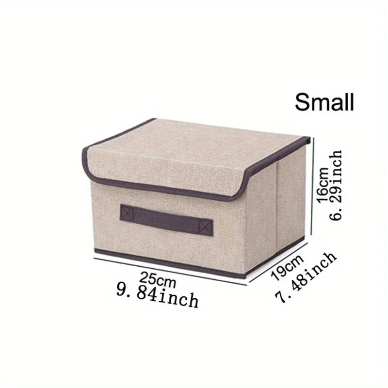Dust-proof Storage Box Which Can Be Folded And Combined Multi-function Storage Basket For Wardrobe Clothes Book Cosmetics Toys