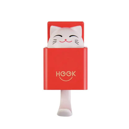 Creative Cute Cat Wall Hanging Hook for Clothes Hat Scarf Key Cute Animals Hanger Rack Wall Decoration Free Punching
