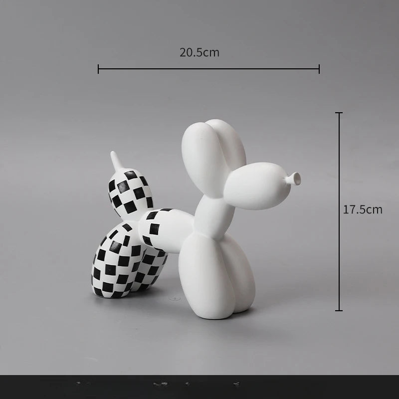 Nordic Balloon Dog Ornament Creative Cartoon Resin Craft Living Room Home Foyer Decoration Home Accessories  Home Decor