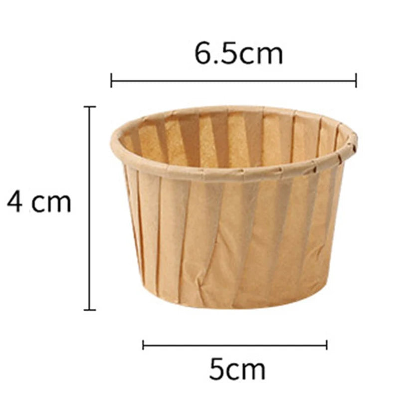 50pcs/pack Muffins Cup Paper Cupcake Wrappers Baking Cups Cases Muffin Boxes Cake Cup DIY Cake Tools Kitchen Baking Supplies