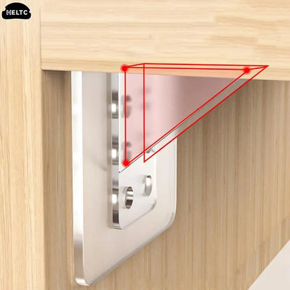 2/4pcs Adhesive Shelf Support Pegs For Kitchen Bedroom Closet Cabinet Shelf Support Clips Wall Hanger Sticker Bracket Holder