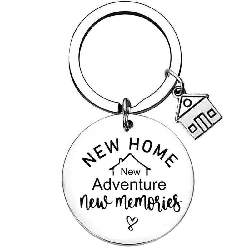2025 Stainless Steel New Home Keychain Couples First Home Sweet Home Gift Couple New House Keychain Housewarming Gift