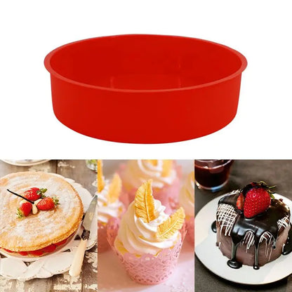 Round Silicone Cake Mold 4/6/8 Inch Silicone Mould Baking Forms Silicone Baking Pan Pastry Cake Kitchen Baking Mold
