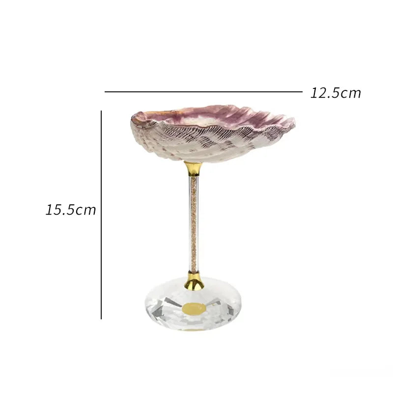 Ahunderjiaz-Natural Conch Scallop Shell Glasses, Light Luxury Decorative Ornaments, Kitchen Drinkware Set, Home Decoration