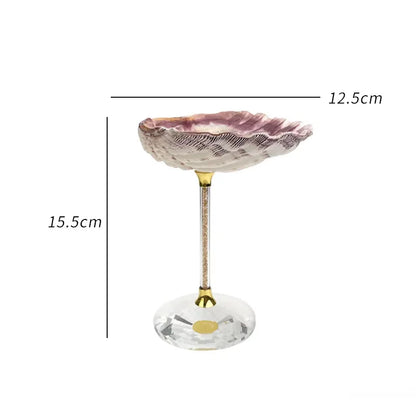 Ahunderjiaz-Natural Conch Scallop Shell Glasses, Light Luxury Decorative Ornaments, Kitchen Drinkware Set, Home Decoration