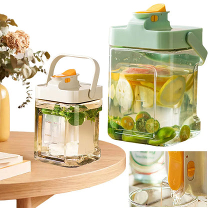 2.3L Beverage Dispenser with Spigot Refrigerator Beverage Liquid Drink Container Water Container for Party Picnic