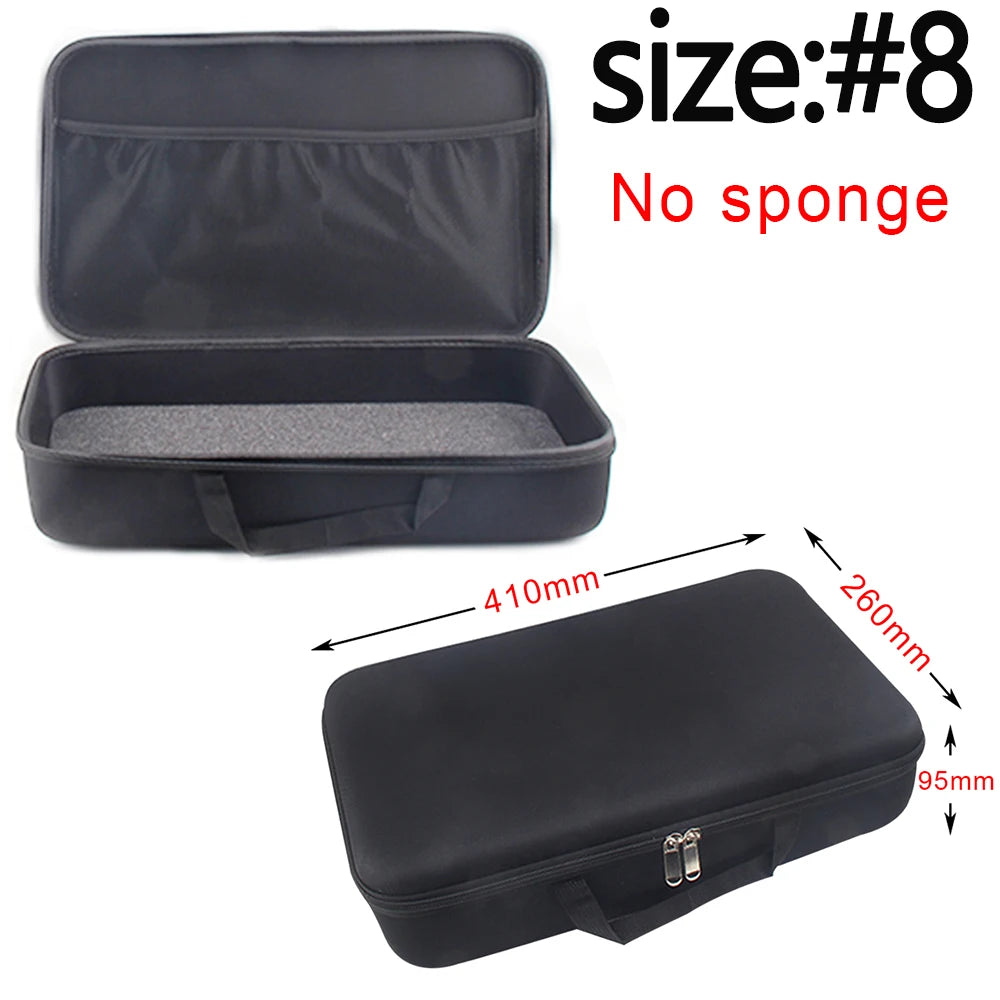 Shockproof Tools Case With Foam Waterproof EVA Storage Bags Hard Zipper Bag For Drill Tool Kit Carry Case Box For Camera