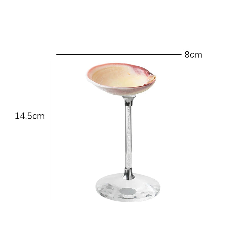 Ahunderjiaz-Natural Conch Scallop Shell Glasses, Light Luxury Decorative Ornaments, Kitchen Drinkware Set, Home Decoration