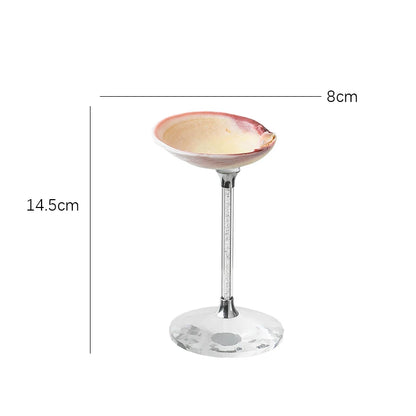 Ahunderjiaz-Natural Conch Scallop Shell Glasses, Light Luxury Decorative Ornaments, Kitchen Drinkware Set, Home Decoration