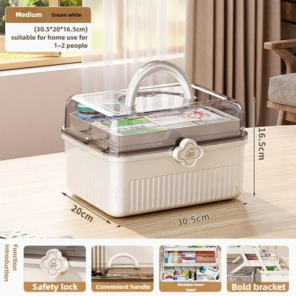 Multi-layer Medicine Box for Home Use,Large-capacity Medicine Organizer,Drug Organizer,Medicine Storage Box,First Aid MedicalBox