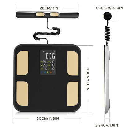 Smart Bioimpedance Scale 8 Electrode BMI Body Mass Index Scale Body Fat Scale Weight Balance Scale Smart Body Composition Scale