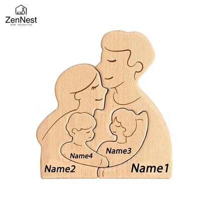 Custom Name Wooden Home Decorations, Personalized Home Puzzles, Warm Home Decorations, Mother's Day Father's Day Warm Gifts