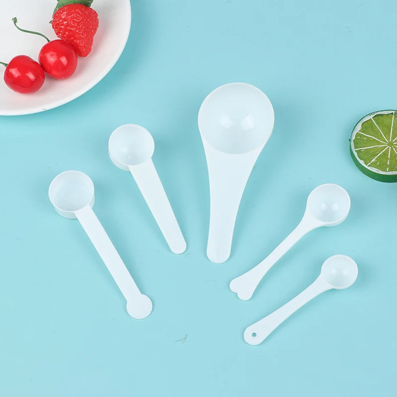 10Pcs 1g 3g 5g 10g Measuring Plastic Scoop Measuring Spoons Milk Powder Spoons