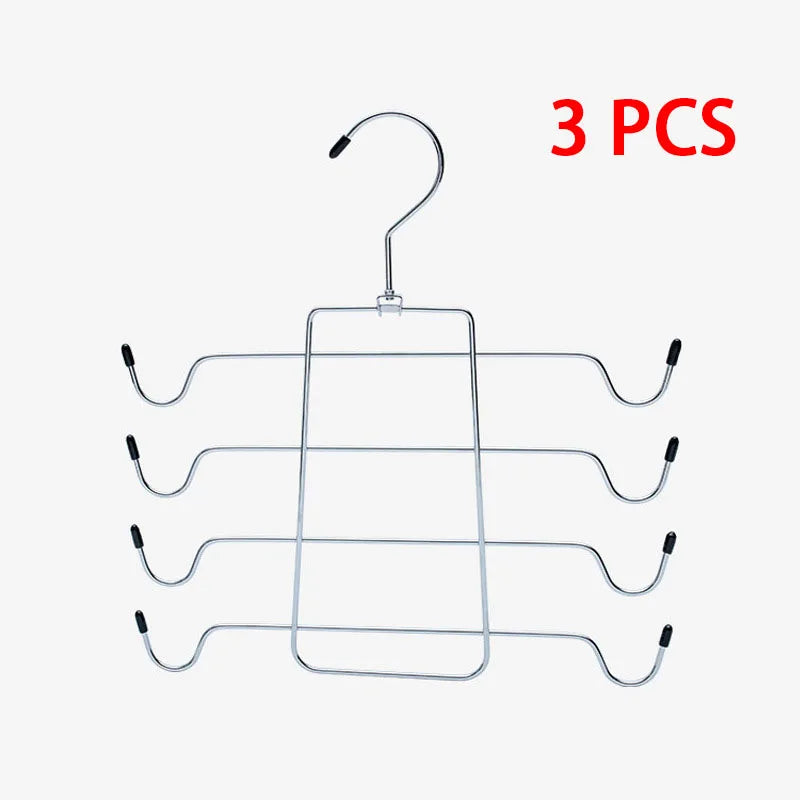 1/3PCS Multilayer Metal Hanger Wardrobe Organizer Storage Lingerie Hanger Foldable Multilayer Hanger for Woman Camisole Bra Belt