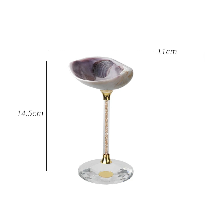 Ahunderjiaz-Natural Conch Scallop Shell Glasses, Light Luxury Decorative Ornaments, Kitchen Drinkware Set, Home Decoration