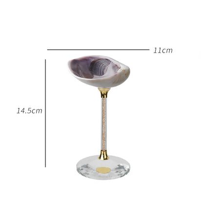 Ahunderjiaz-Natural Conch Scallop Shell Glasses, Light Luxury Decorative Ornaments, Kitchen Drinkware Set, Home Decoration