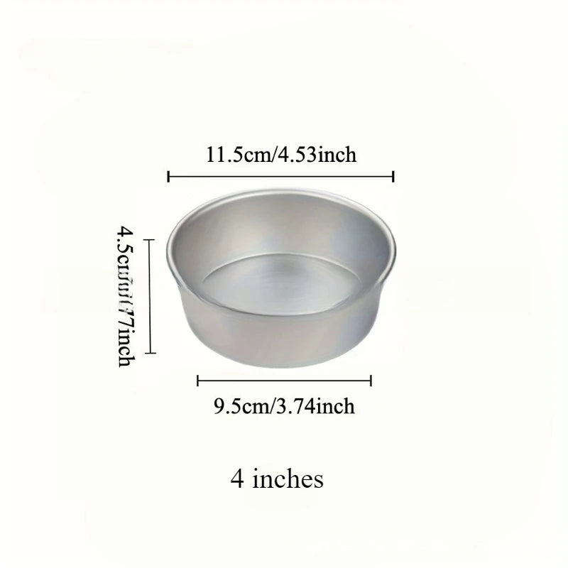 4-12 inch Aluminum Round Cake Bakeware solid bottom Chiffon  die for aluminum alloy Home baking cake mold pan cake tin