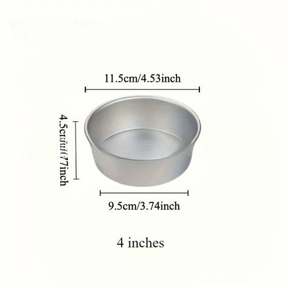 4-12 inch Aluminum Round Cake Bakeware solid bottom Chiffon  die for aluminum alloy Home baking cake mold pan cake tin