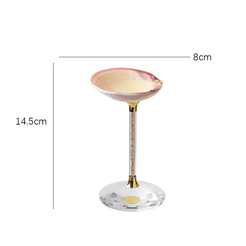 Ahunderjiaz-Natural Conch Scallop Shell Glasses, Light Luxury Decorative Ornaments, Kitchen Drinkware Set, Home Decoration