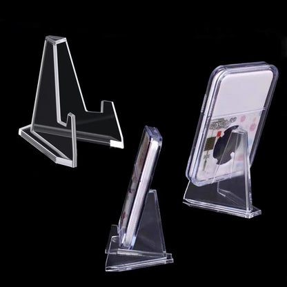 Clear Acrylic Coin Display Stand Holders Small Easel Rack Commemorative Challenge Coin Capsule Holder Support