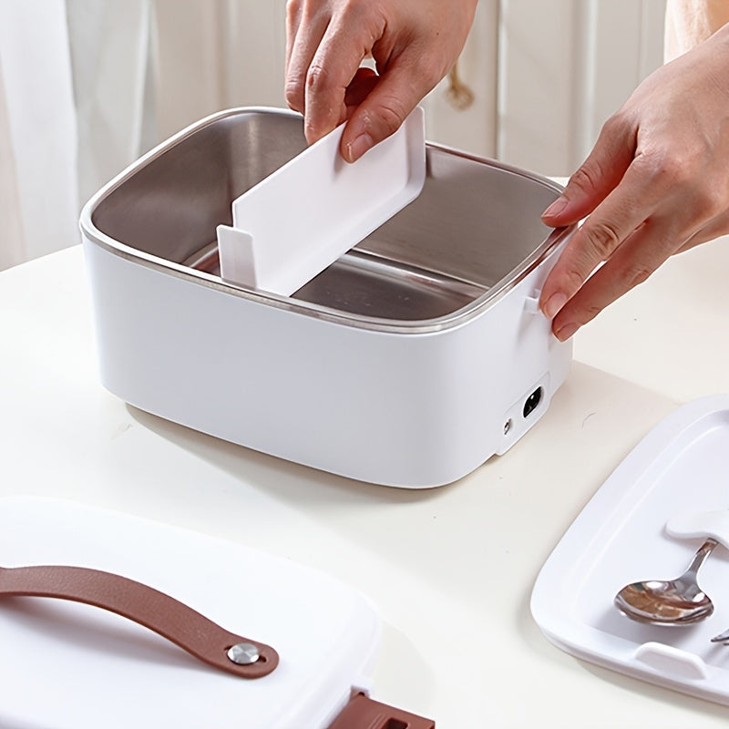 [Portable Electric Lunch Box] 2-in-1 1.8L Electric Lunch Box | Portable Food Heater for Car and Home Use - Kitchen Accessories