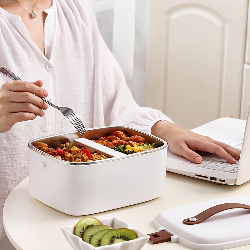 [Portable Electric Lunch Box] 2-in-1 1.8L Electric Lunch Box | Portable Food Heater for Car and Home Use - Kitchen Accessories