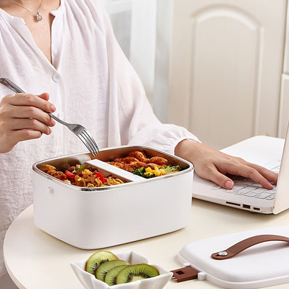 [Portable Electric Lunch Box] 2-in-1 1.8L Electric Lunch Box | Portable Food Heater for Car and Home Use - Kitchen Accessories